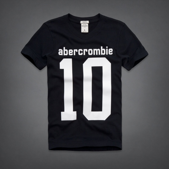 Abercrombie Fitch Hombres cuello en V Corto Remera AF5557